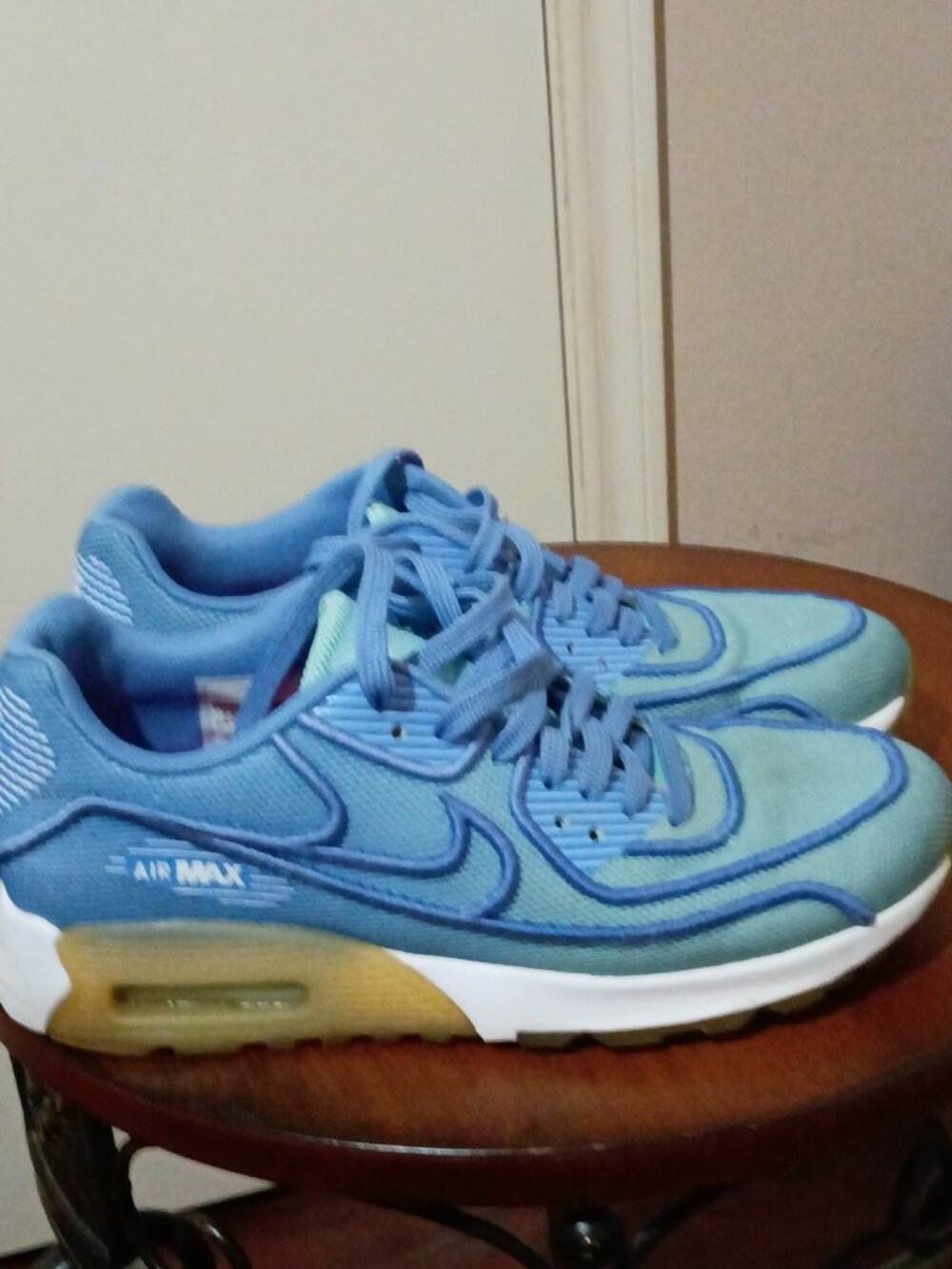 Nike Air Max 90 Ultra 2.0 BR Breathe 917523-400 Women's Size US 7.5 Blue